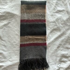 Red striped scarf